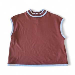 Calia- Women's Rib Mock Crop Tank